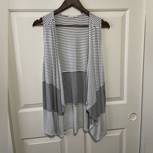 Maurices Sleeveless Cover Up w/Navy Stripes, size S/M.